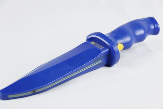 comprar Cuchillo de entrenamiento de descarga eléctrica de alto voltaje HUSHA, daga de entrenamiento recargable con control eléctrico y protección de seguridad Fabricación en línea