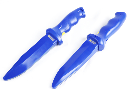 Cuchillo de entrenamiento electrónico militar y policial con protección de seguridad